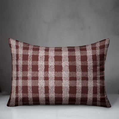 Plaid Outdoor Reversible Throw Pillow