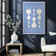 Blue Retro Bauhaus II, impression dans un cadre-324083787-324083792