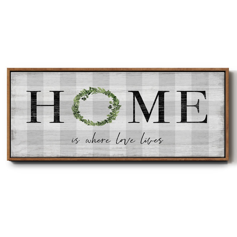 Where Love Lives- Framed Canvas