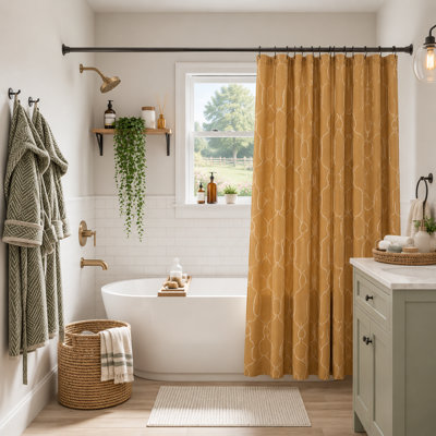1 tringle à rideaux à ressort noire, réglable et extensible de 76 à 193 cm (30 à 76 pouces), sans perçage, pour fenêtres, salle de bain, portes et cuisine.