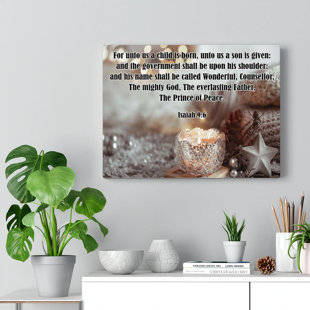 The Prince of Peace Isaiah Christian Wall Art Bible Verse Print Ready to Hang