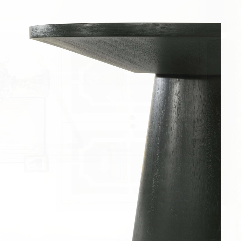 Round Console Table with Pedestal Base, 20-Inch