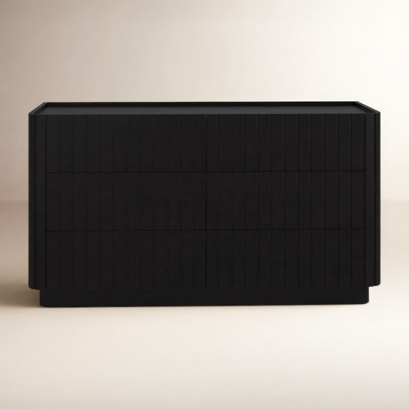 Daley 51'' W 6 - Drawer Dresser, Black