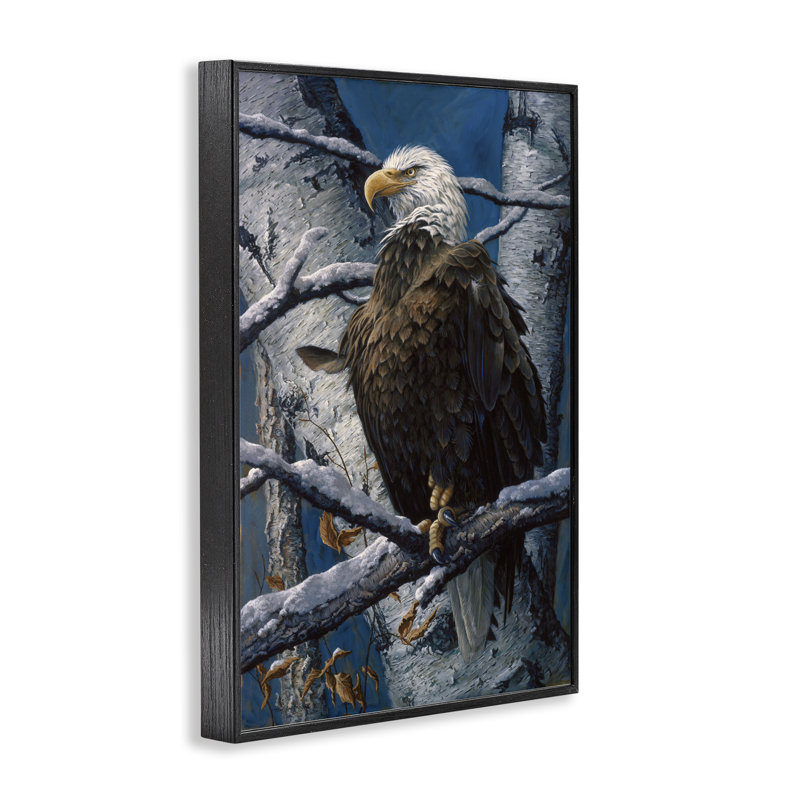 «America's Pride Bald Eagle», estampe numérique, conception de Tom Antonishak, H 18 po x l 12 po, Giclée encadrée noir minuit