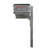 Aluminum Post Mounted Mailbox with Magnetic Closure