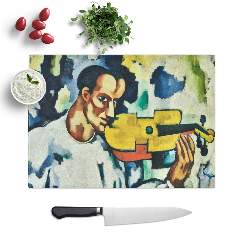 Deaf Music by Amadeo De Souza-Cardoso Chopping Board, 20cm W x 28.5cm L