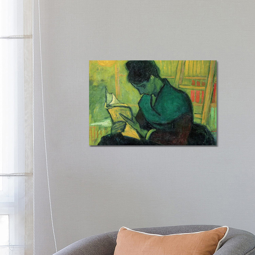 The Novel Reader, 1888 by Vincent Van Gogh - Wrapped Canvas Gallery-Wrapped Canvas Giclée