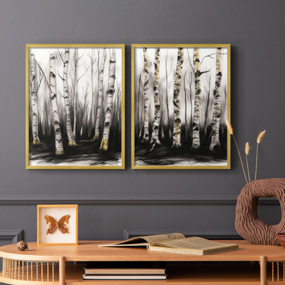 «LANDSCAPES Series XI», reproduction encadrée de qualité supérieure - prête à être accrochée - aucun clou requis - aucun clou requis