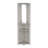 2-Door 2-Shelf Corner Bar Cabinet With Glass Rack Macadamia-1028806695