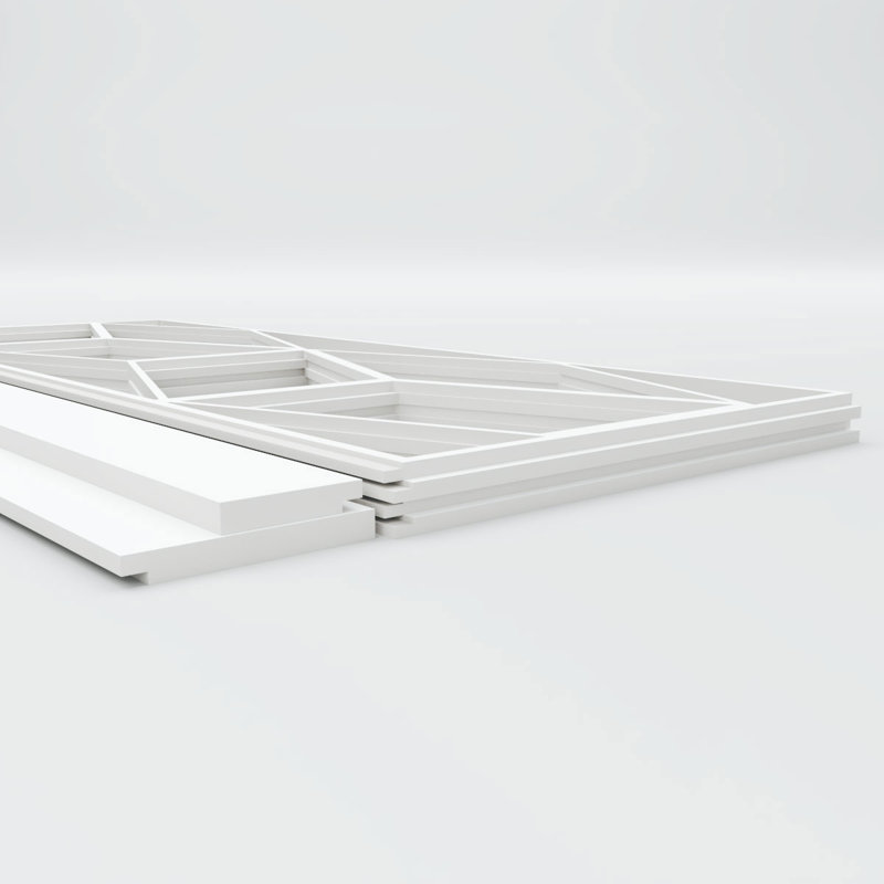 Ensemble de lambris en PVC Pueblo, H 44 po x l 94,5 po x P 0,625 po