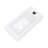 White Rectangular Ceramic Sink - Wall Mount, 14.88x7.19 Inch, Stain , Faucet Hole Supplied Bathroom Mounted, Rectangular, Offered