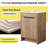 Blanmont 24.06 " W Freestanding Standard 1 Single Vanity Bathroom Vanity With Ceramic Top-539269384