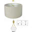 Abat-jour tambour en lin CLIP-ON FITTER-342418568-342418569