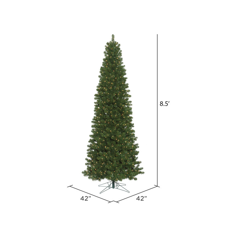 Oregon Fir Slim Artificial Christmas Tree, 8.5' H, Unlit