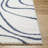 Rectangle Battie Machine Woven Polyester Area Rug in Blue/White-1519535831