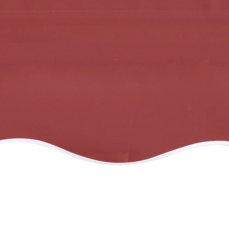 Dakota Fields 350cm W x 250cm D Fabric Burgundy Red Cover Retractable Patio Awning