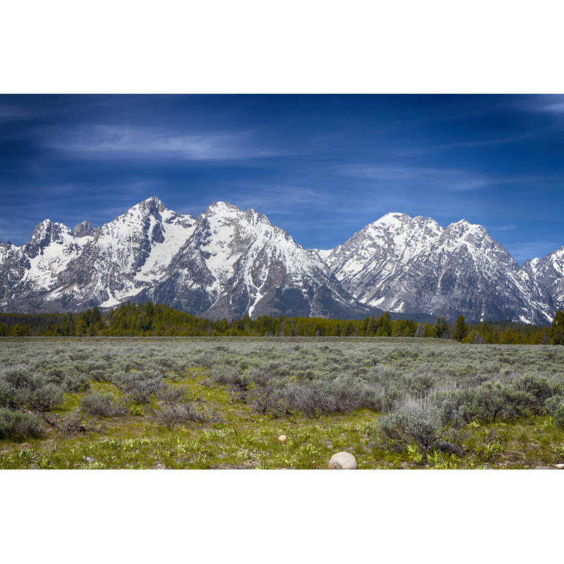 Anally The Grand Teton's, H 8 po x l 12 po x P 1,25 po