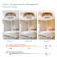 Ventilateur de plafond tressé 21 po Bohemian, télécommande silencieuse avec fonction de minuterie, température de couleur réglable, convient à la chambre à coucher et au salon