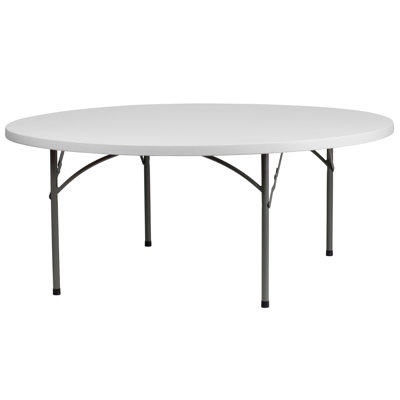 Parker 72" Round Plastic Event Folding Table