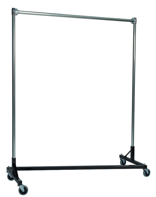 75'' Metal Rolling Clothing Rack, 91" H