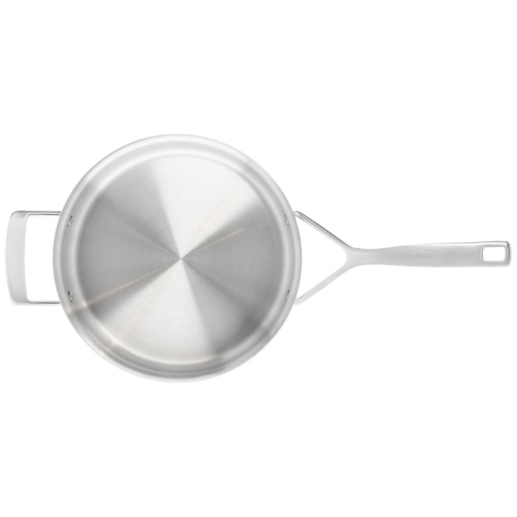 Demeyere Industry 5 3 qt Sauté Pan with Helper Handle and Lid, 18/10  Stainless Steel