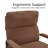 Accent Reclining Chair With Adjustable Backrest Brown