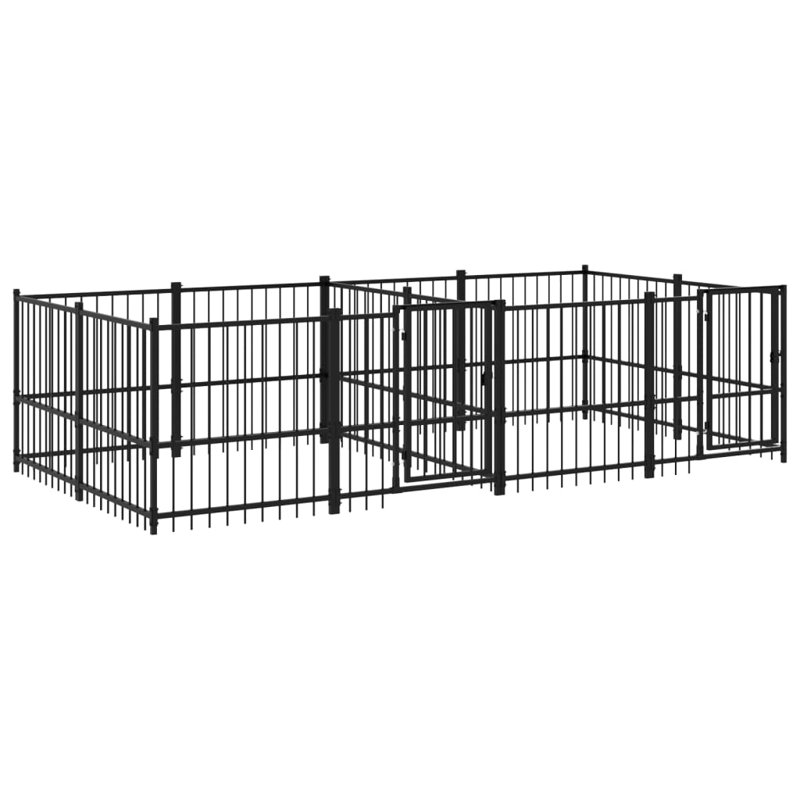 Ferrell Metal Exercise Pen With Door, 100cm H x 193.5cm W x 388cm D