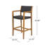 Tabouret en osier et bois