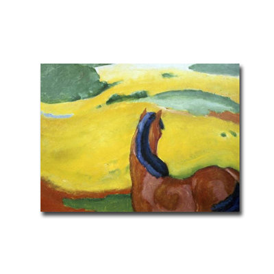 «Horse in the Landscape», reproduction de peinture acrylique sur toile