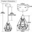 Ensemble de 2 luminaires suspendus Farmhouse