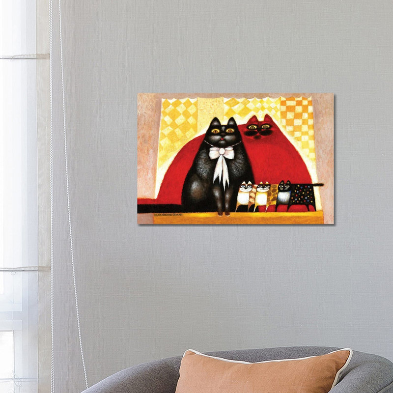 Cats Family by Art Mirano - Wrapped Canvas Gallery-Wrapped Canvas Giclée