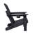 Folding Adirondack Chair with Side Table, 3-Piece Adirondack Chair Set with Wood Texture-2077964845