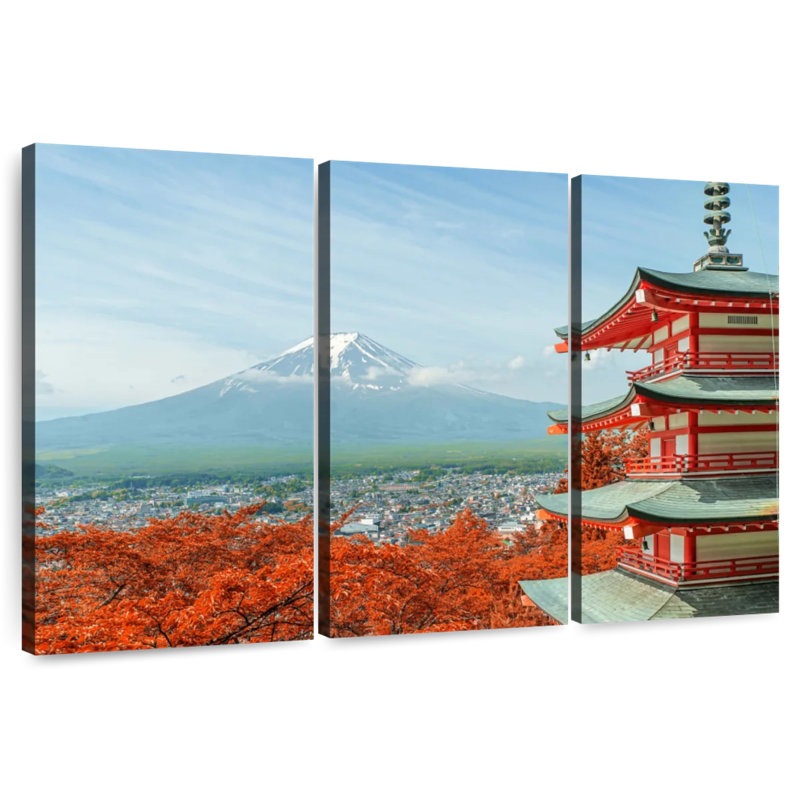 Rorry Mount Fuji Fall Colors, 24" H x 38" W