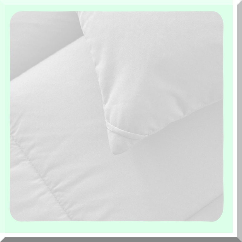 All Season Comforter - Lightweight Down Alternative Duvet Insert with 4 Corner Tabs - 88" x 64" White - CozyDreams, Twin