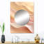 Zea Gold and Pink Soft Wave Fusion - grand miroir mural de formes abstraites, miroir décoratif moderne et contemporain, impression d'art en métal-1687927467