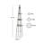 Mckayla 13 in. W Iron Obelisk Trellis-1858884802