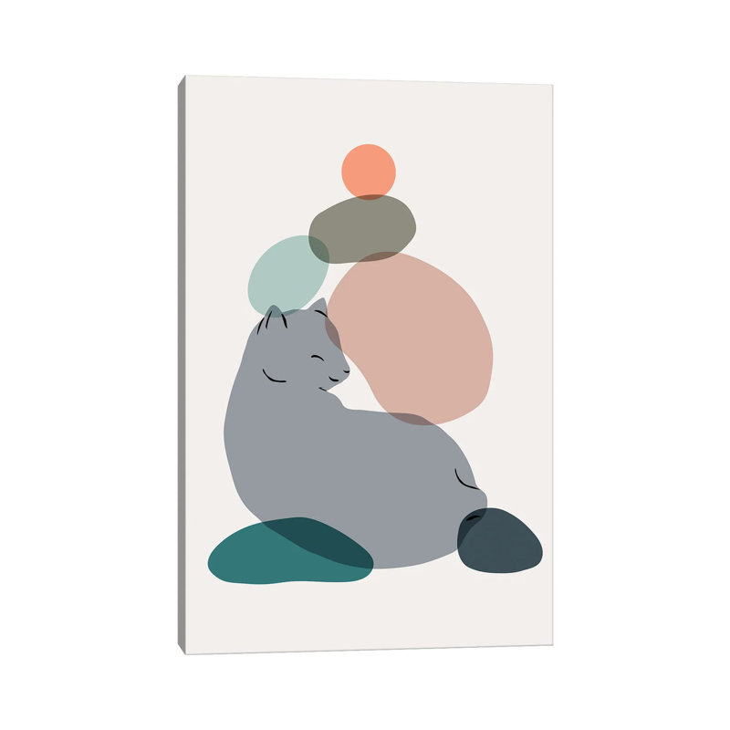 Cat Landscape LX by Lim Heng Swee - Wrapped Canvas Print, 45.72cm H x 45.72cm W x 1.905cm D