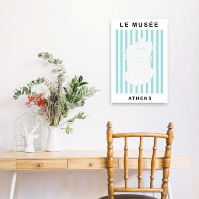 Athenian Statue Head Minimalist Architecture Wall Art Print by Talitha McQueen - Print