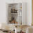 A White MDF Material Mirror Cabinet