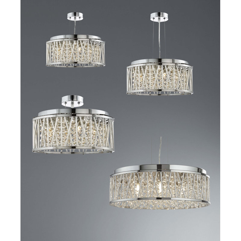 Ashlynn 3-Light Drum Chandelier, Large
