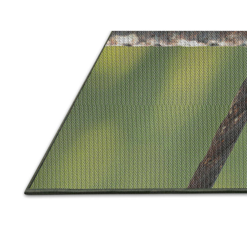 Tapis de zone verte à motif, Rectangle 5 pi x 7 pi