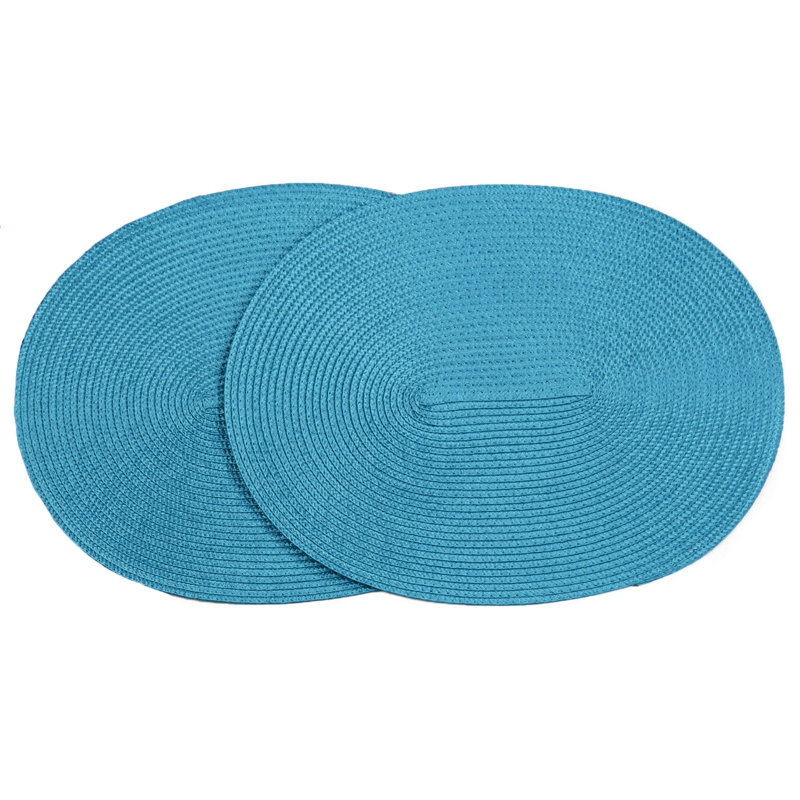 Dessous-de-plat ovale, Bleu