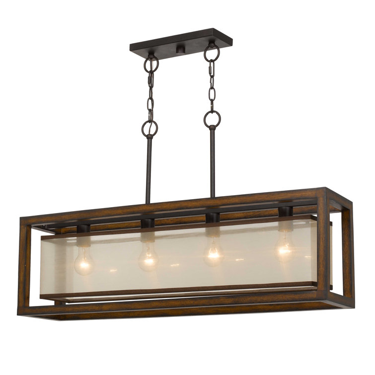 Gracie Oaks Swann 4 - Light Square / Rectangle Chandelier & Reviews ...