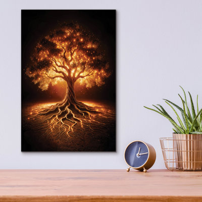 «Tree Glow 2» par Rey Klimt, art mural en verre acrylique