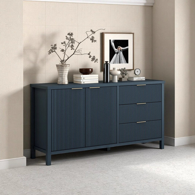 Buffet Minimalist, Bleu
