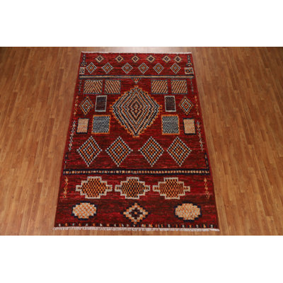 One-of-a-Kind 6'7'' X 9'7'' New Age Wool Area Rug in