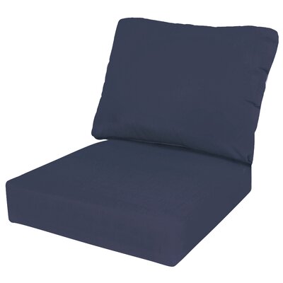 Deep Seating Outdoor Sunbrella Seat/Back Cushion -  Red Barrel Studio®, 4462700B31604D82BB5958C2A26125FD