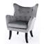Neuman Velvet Wingback Chair-1497812703