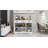 Farmhouse Buffet Cabinet Storage Sideboard With 3 Drawers And 3 Doors For Dining Living Room Kitchen Cupboard-White