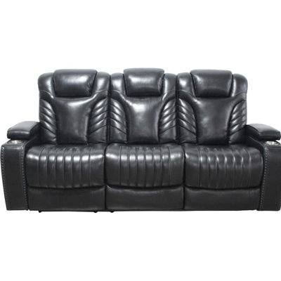 Max Upholstered 85.5'' Power Reclining Sofa